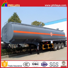 Three Axis Fuel Tanker Semi Trailer 45000 Liters Chemical Tank